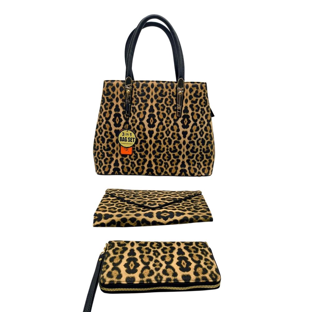Chic 3-Piece Faux Leather Handbag Set - Versatile Style!